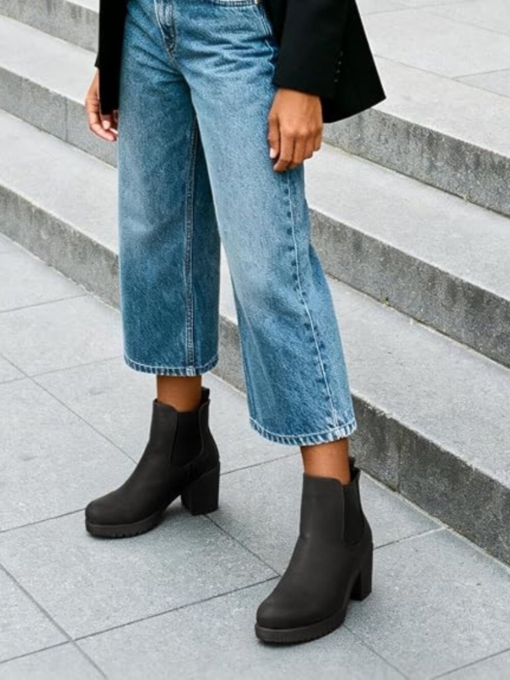 Women's Chelsea Ankle Boots Fall Booties Shoes